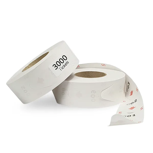 Tickets de Turnos, 3000 pcs, Blanco