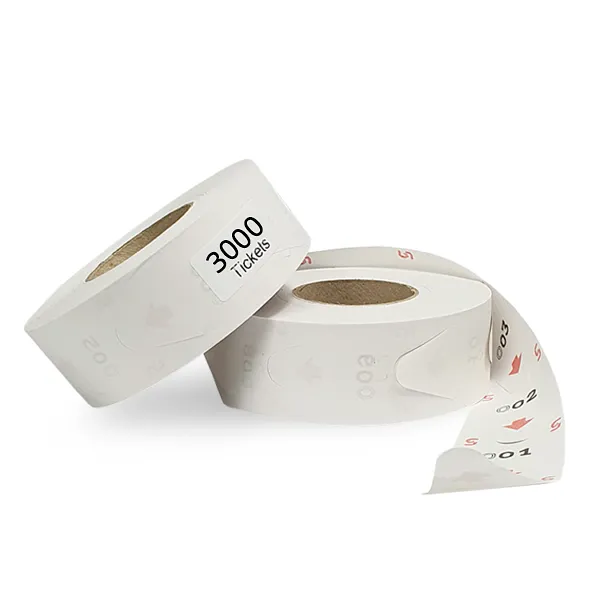 Tickets de Turnos, 3000 pcs, Blanco