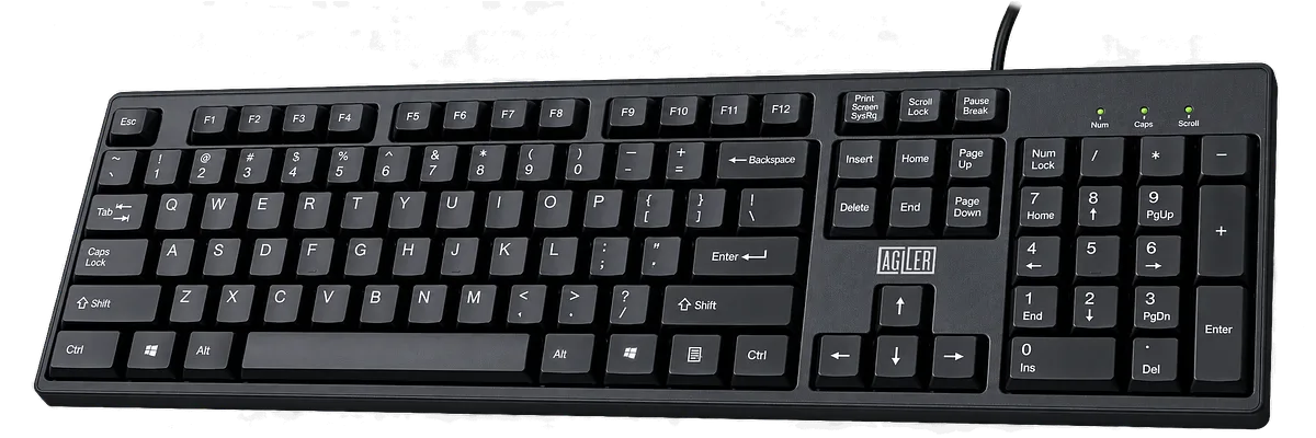 Teclado Económico con Cable USB en Español, Negro - Agiler AGI-9828