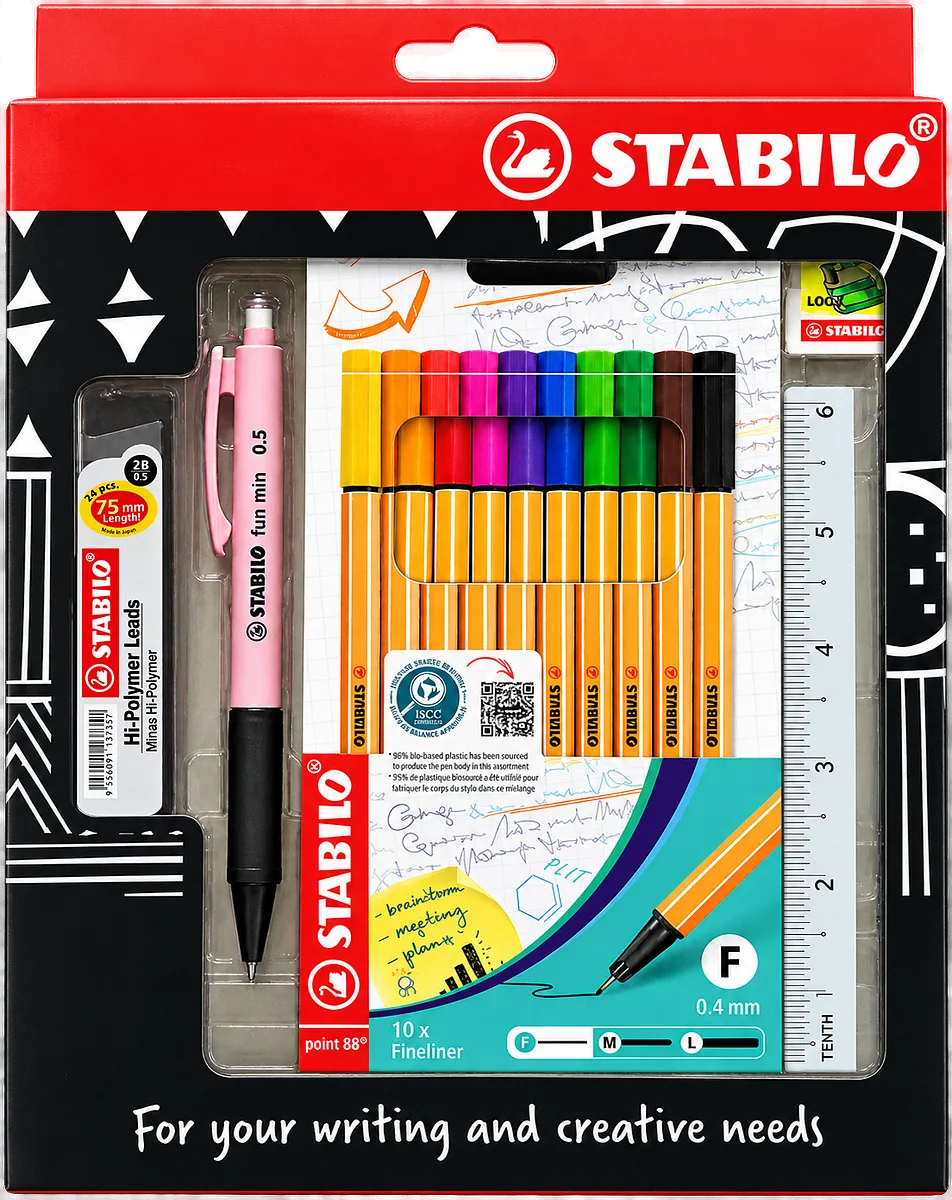Set de Regalo STABILO point 88 – Marcadores, Portaminas y Accesorios