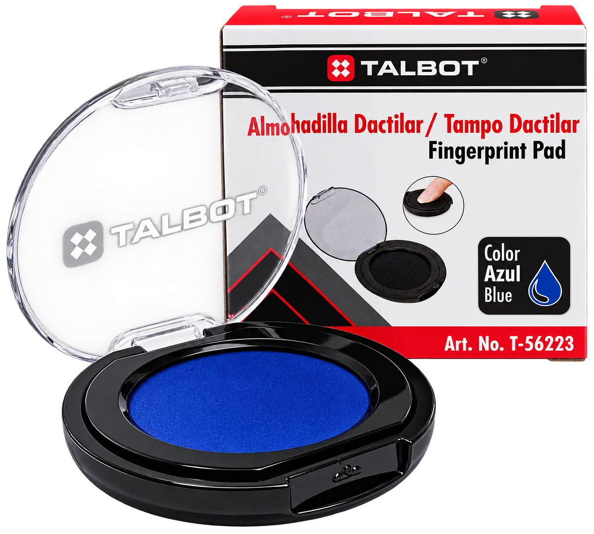 Almohadilla Dactilar Azul para Huellas, Talbot T-56223