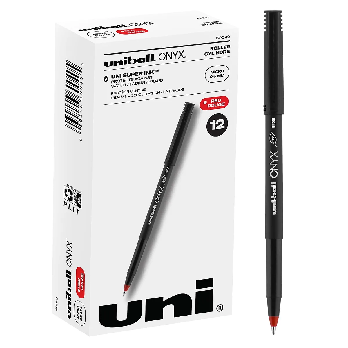 Felpa Micro 0.5 mm Uniball Onyx 60042, Roja