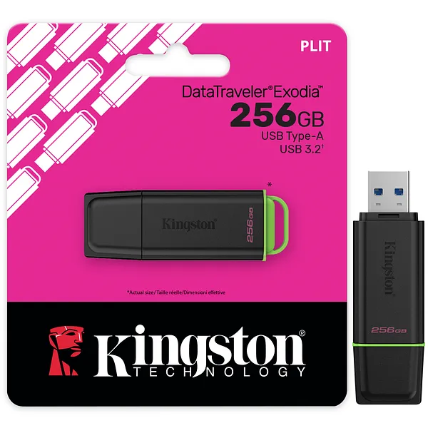 Memoria USB Kingston DataTraveler Exodia 256 GB – USB 3.2 Gen 1, Type-A