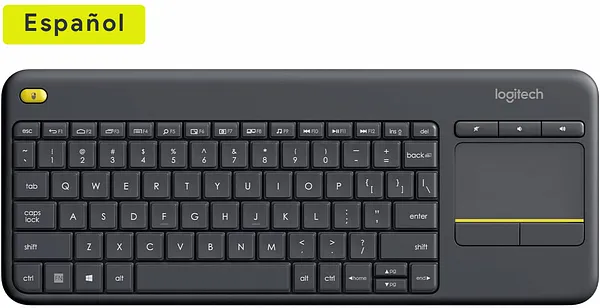 Teclado Inalámbrico en Español Logitech K400 Plus con Touchpad Integrado, USB