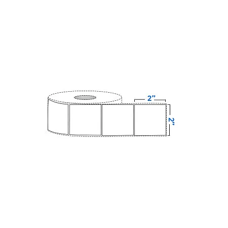 Rollo de Etiquetas 2"x 2", 968 pcs - Grado: A
